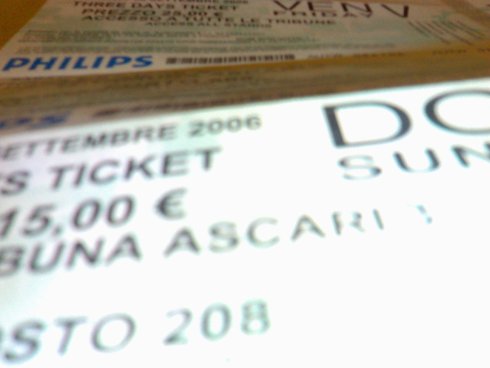 Il biglietto dopo 25 anni