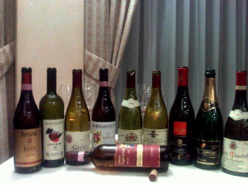 Vini della cena al Pascoli